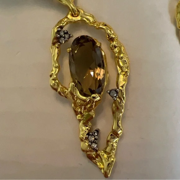 ALEXIS BITTAR Brut Mosaic Clip Earring 14K Gold Plated NWT - Picture 5 of 13